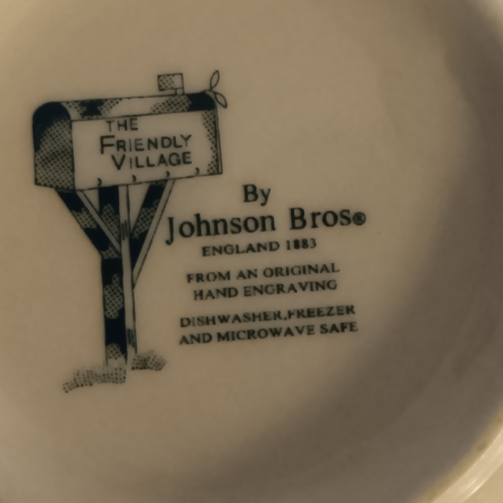 Johnson Brothers Friendly Village Coffee Mugs Set Of 4